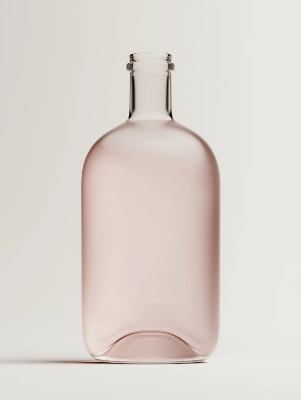 Minimal Pink Glass Bottle