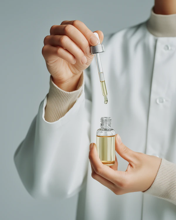 Scientist with Dropper