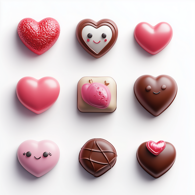 Heart-Shaped Confections