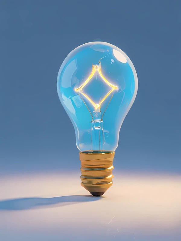 3D Incandescent Light Bulb