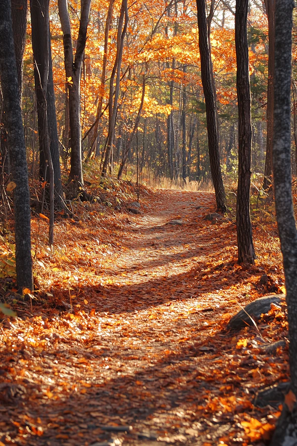 Serene Autumn Forest Path