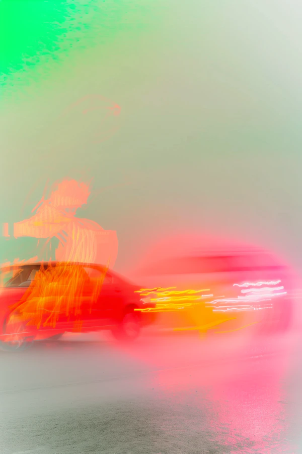 Abstract Car in Motion