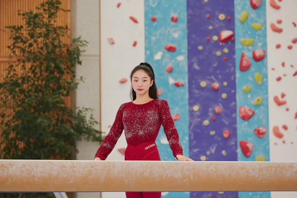 Young Gymnast at Beam
