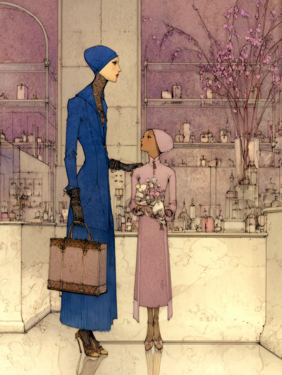 Elegant Duo in Pastels