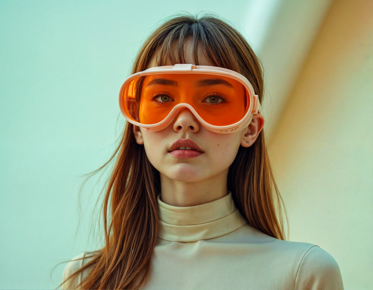 Portrait of a Woman with Goggles