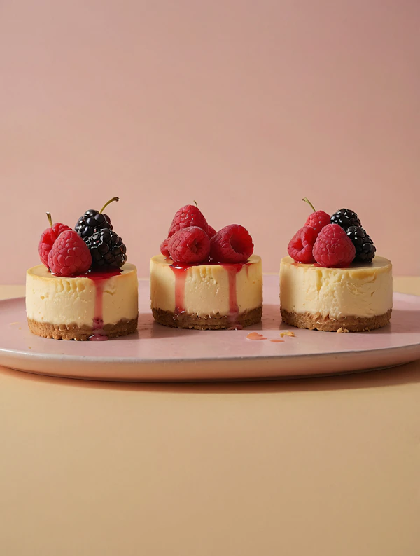 Mini Cheesecake Trio