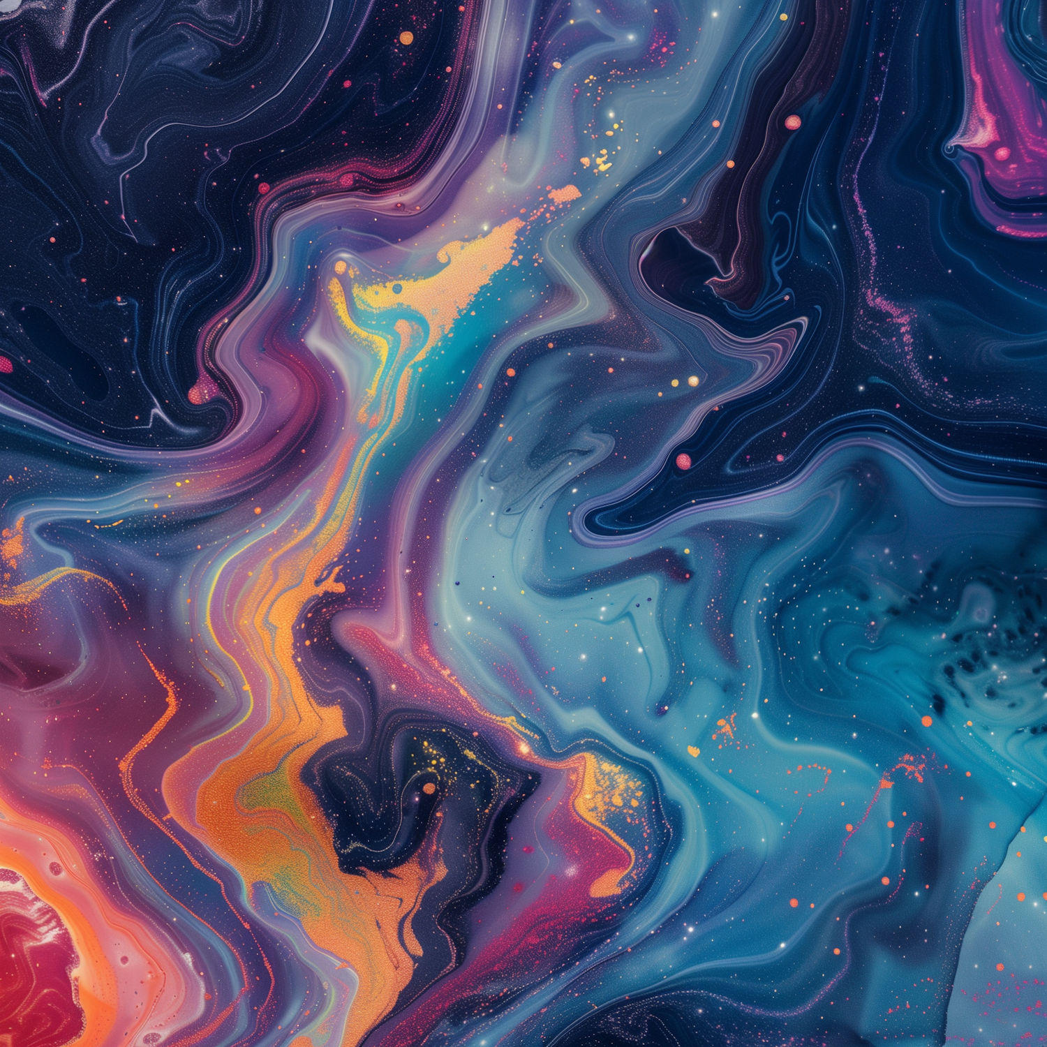 Cosmic Abstract Swirl