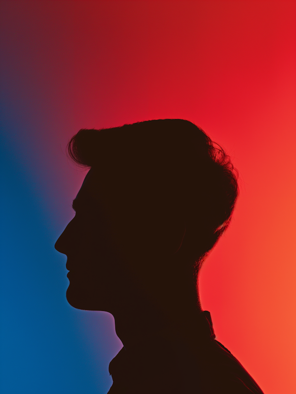 Vibrant Silhouette Profile