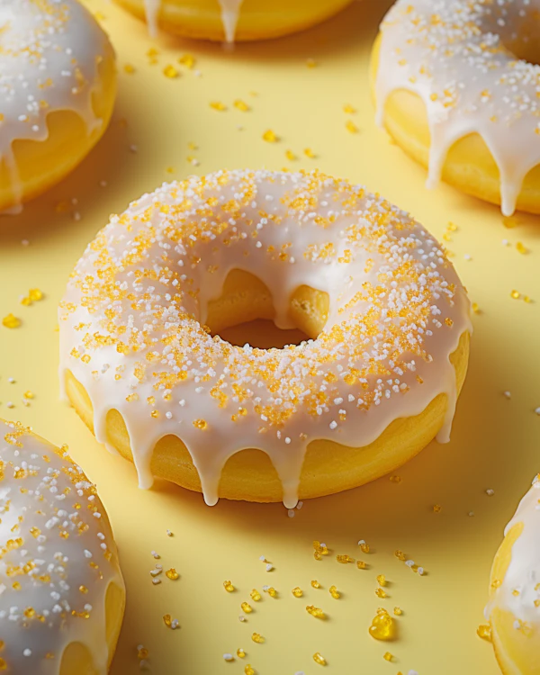 Gleaming Glazed Donuts on Sunshine