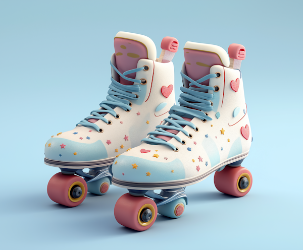 Colorful Roller Skates