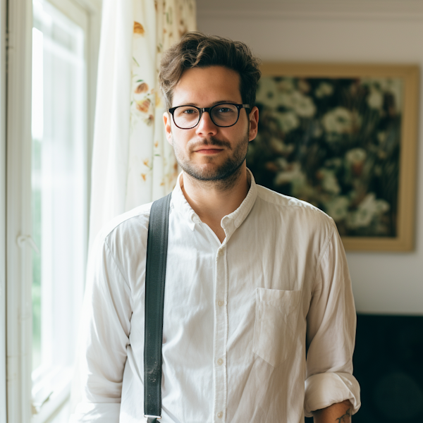 Confident Young Man in Natural Light