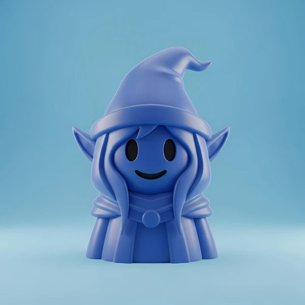Blue Wizard Character