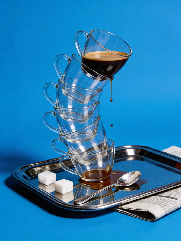 Stacked Glass Cups