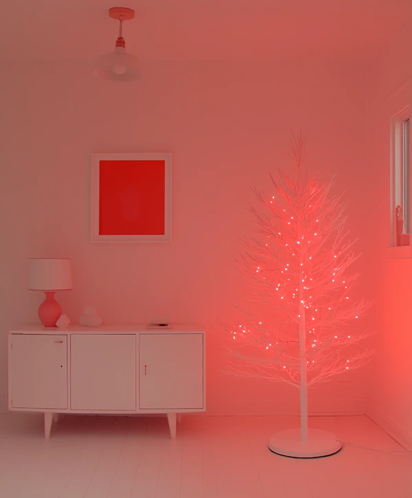 Minimalist Red Interior