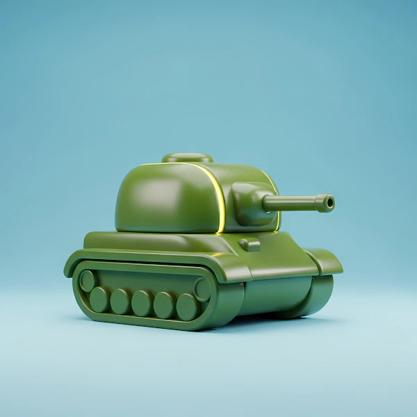 Stylized Green Tank