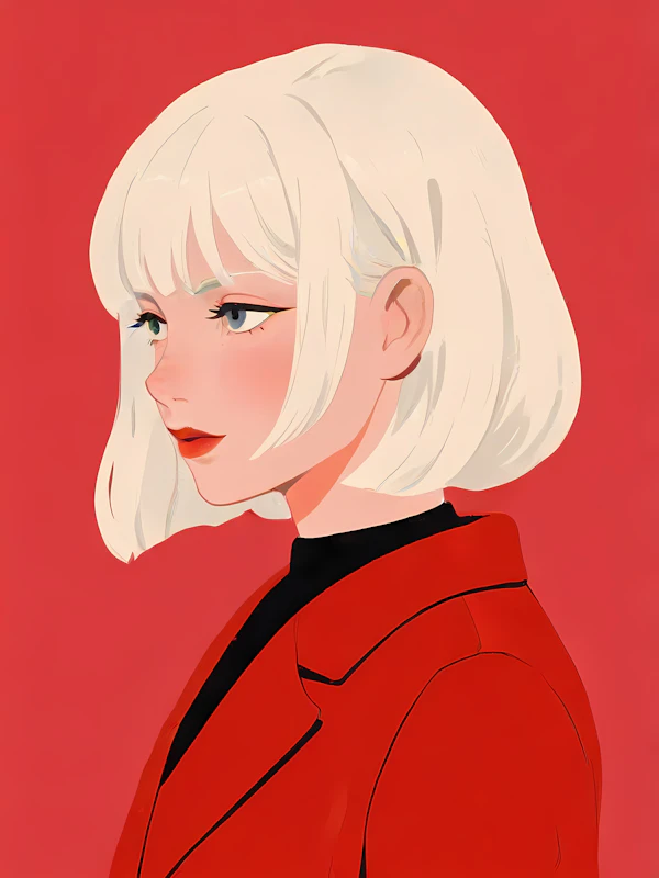 Stylized Profile Illustration