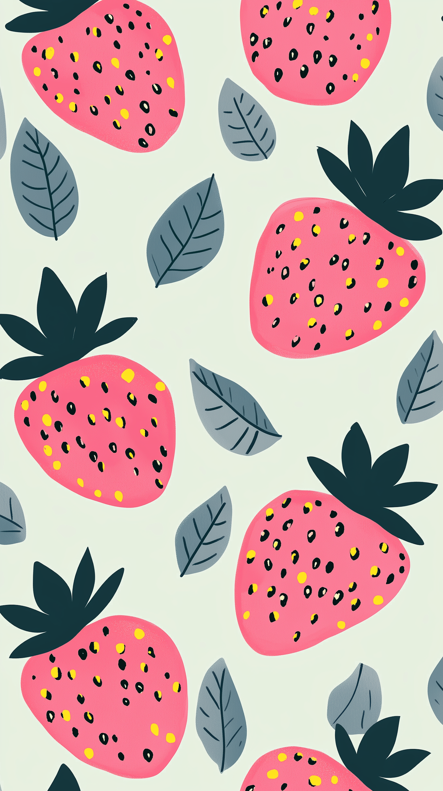 Stylized Strawberries Pattern