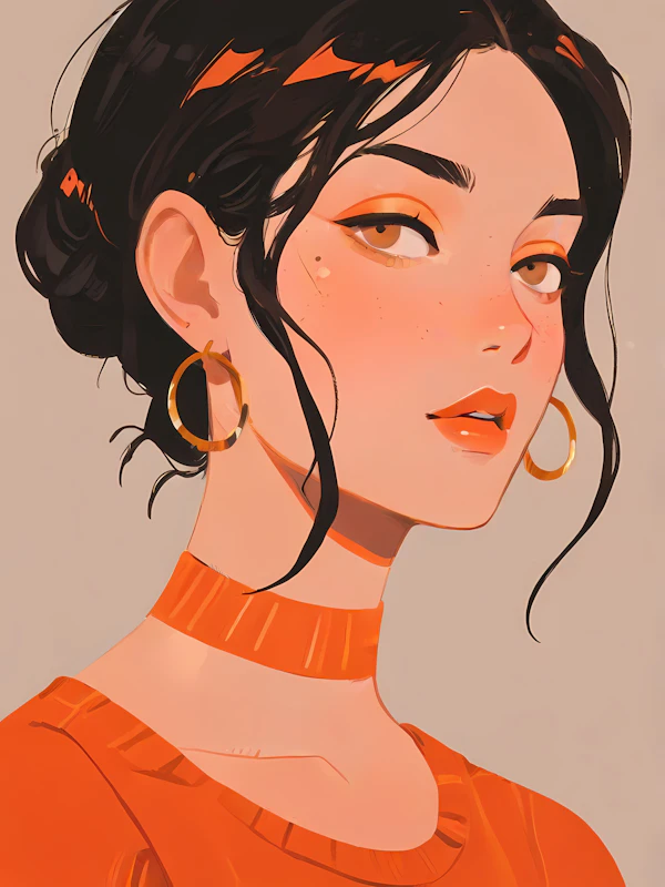 Stylized Woman Illustration