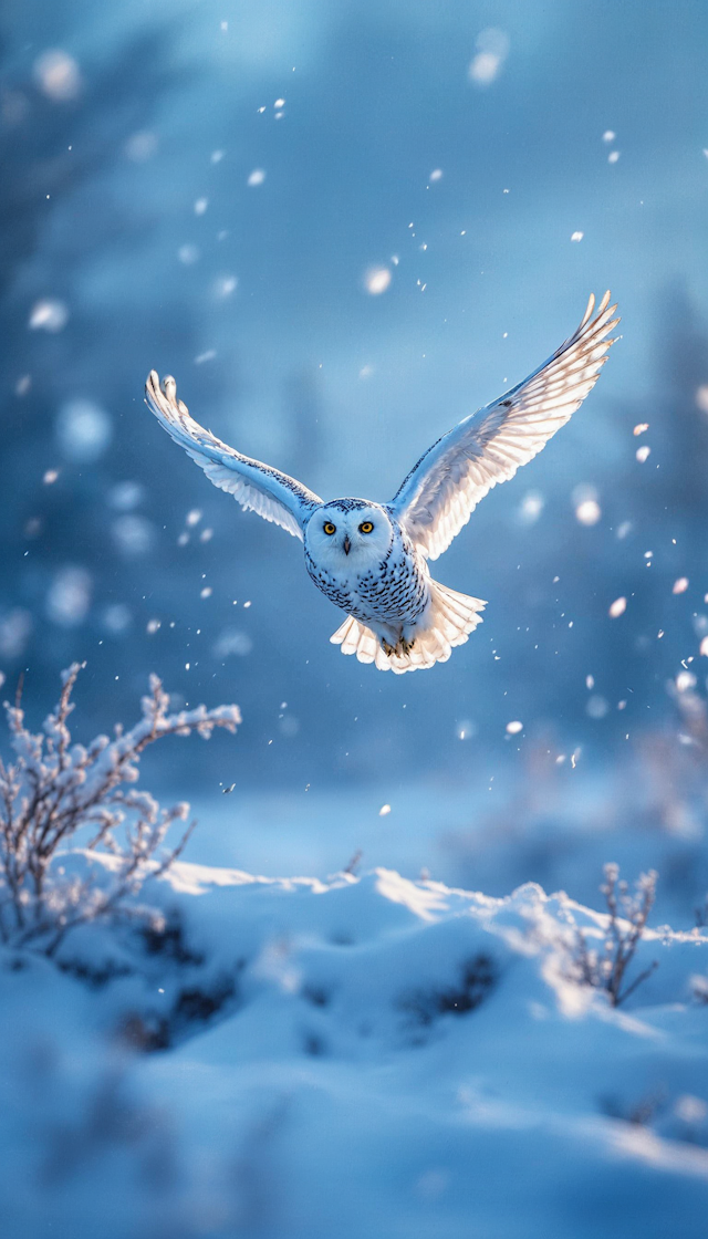 Snowy Owl in Flight