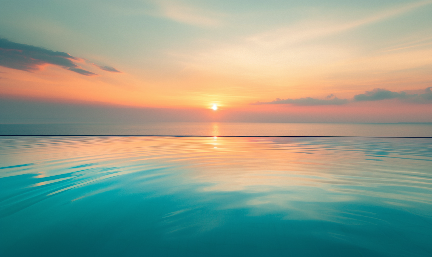 Serene Seascape at Sunrise/Sunset