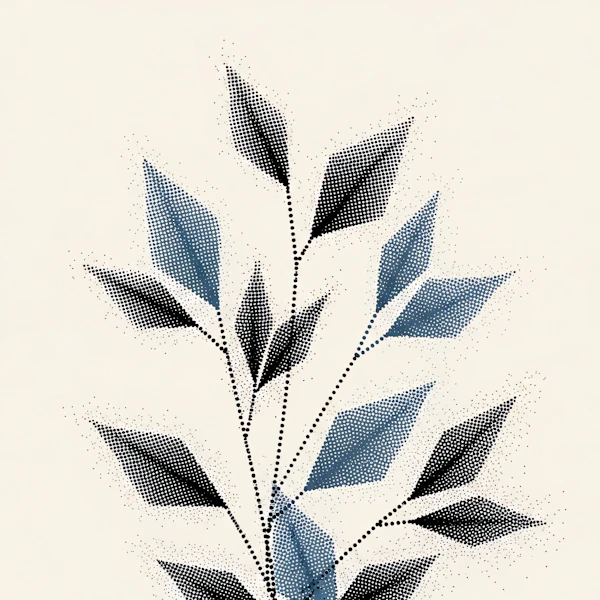 Geometric Plant Art