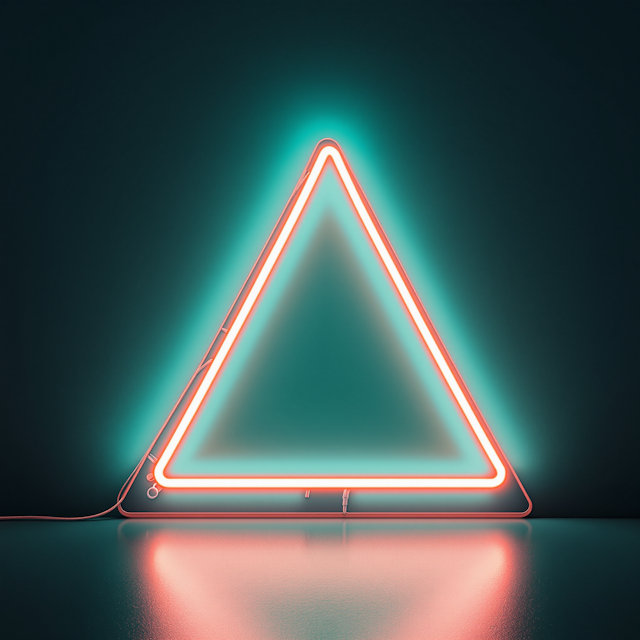 Neon Triangle Glow