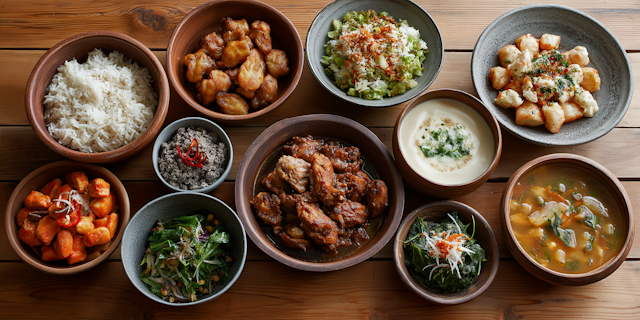 Rustic Food Spread