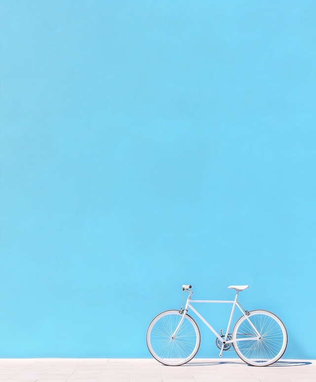 Minimalist Vintage Bicycle