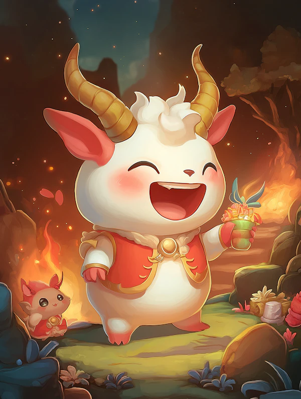 Whimsical Goat Creatures