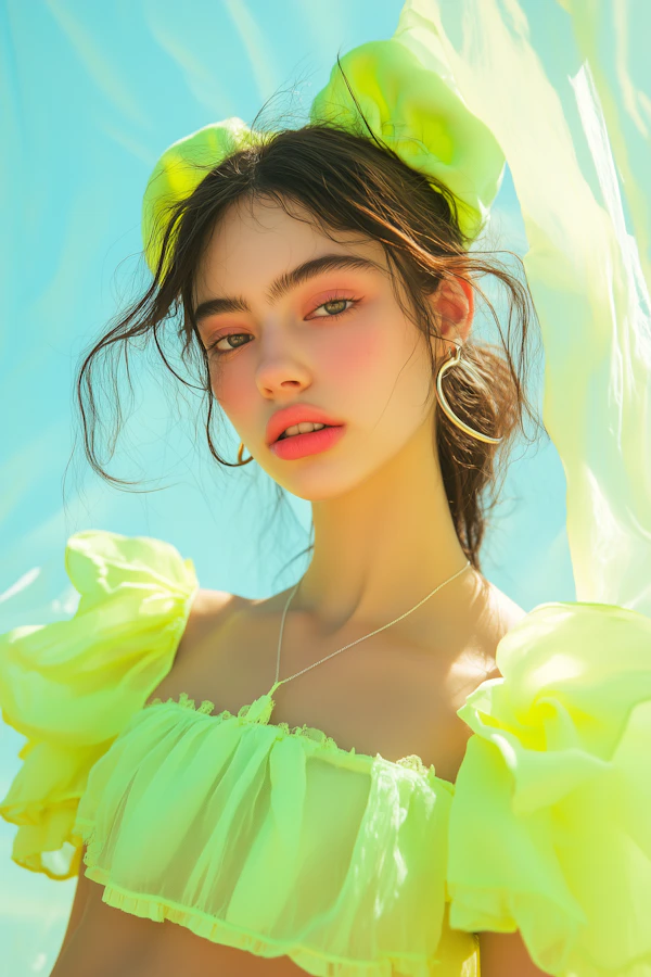 Neon Green Summer Look