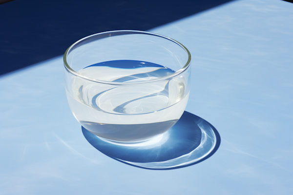 Serenity in Blue: Refracted Tranquility