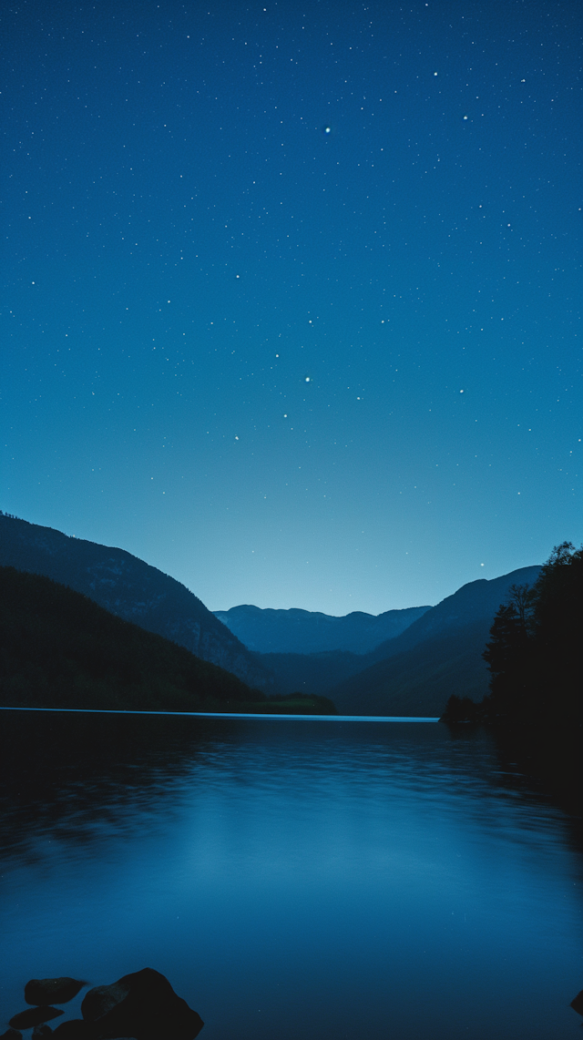 Starry Night over Tranquil Lake