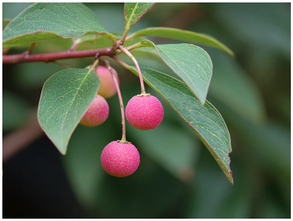 Pink Berries Close-Up
