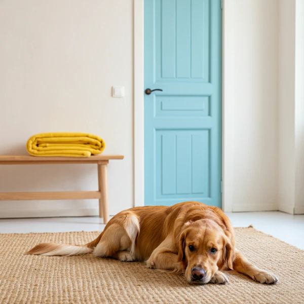 Golden Retriever Relaxing