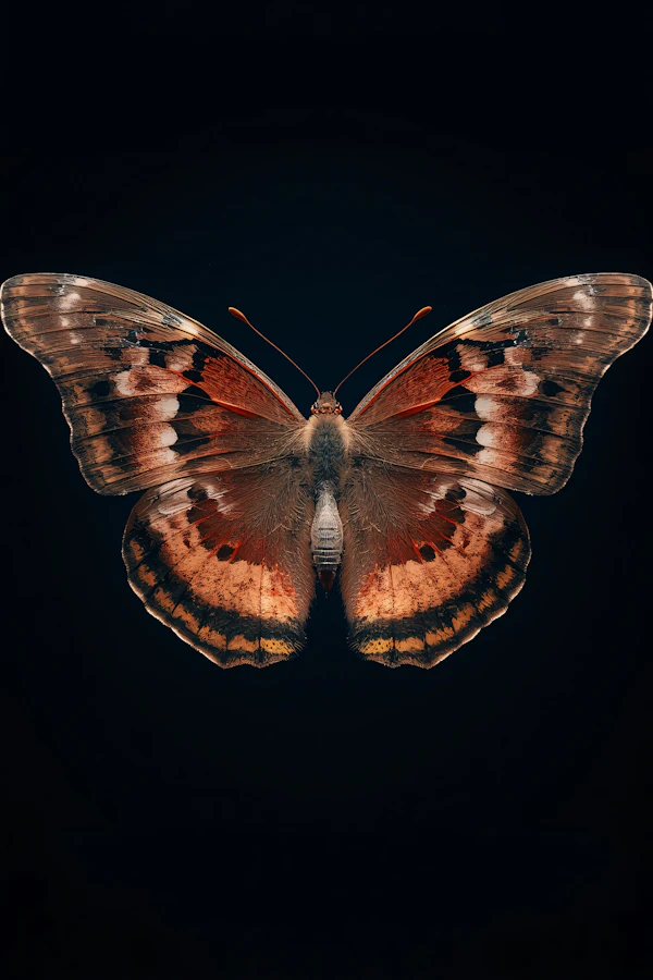 Vivid Butterfly Close-Up