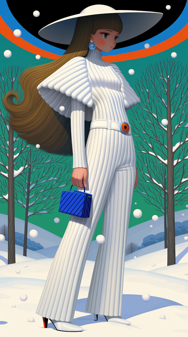 Stylish Winter Scene