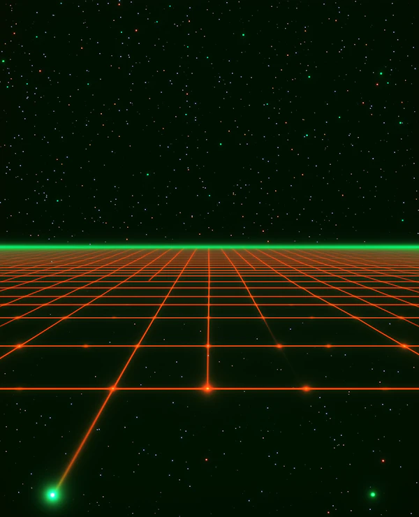 Retro-Futuristic Grid