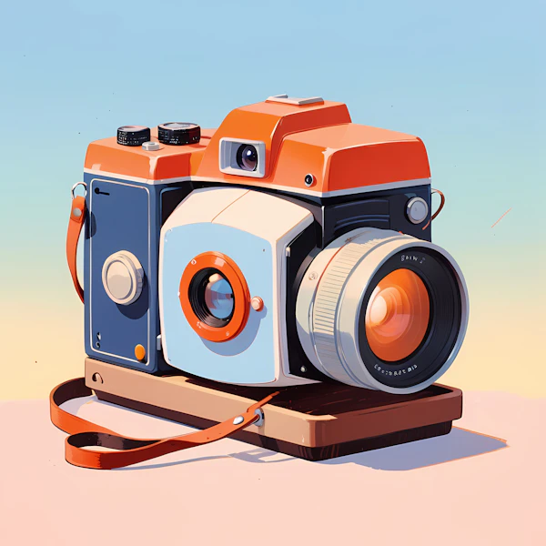 Retro Camera Illustration