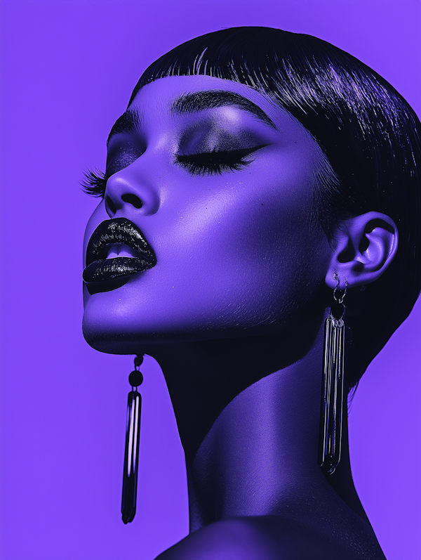 Dramatic Purple Portrait