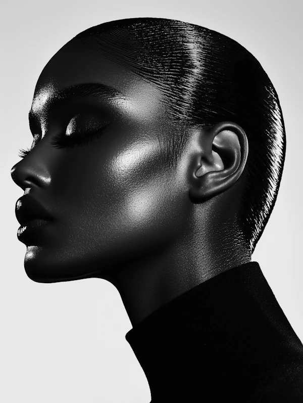 Striking Profile in Monochrome
