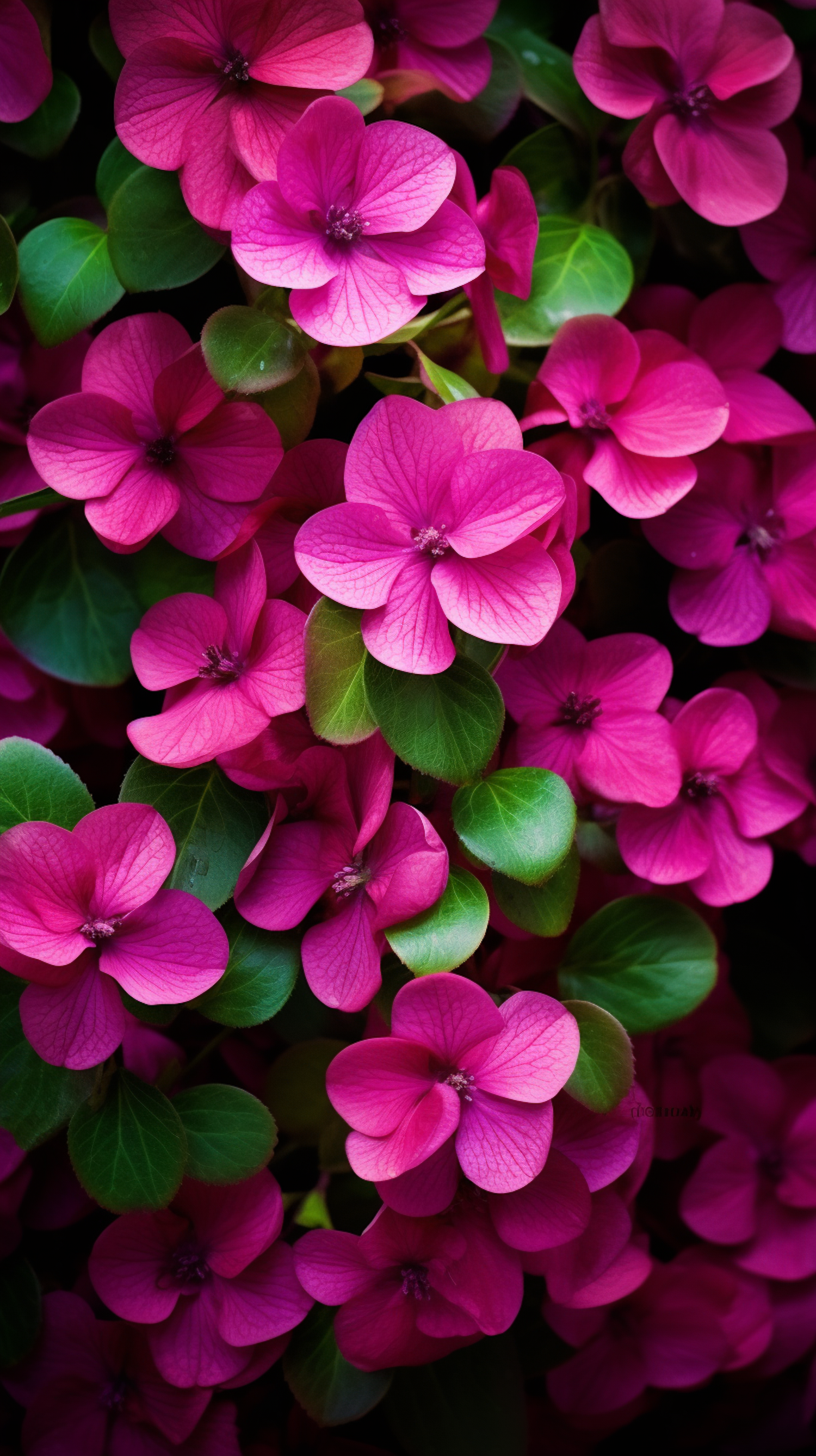 Vibrant Pink Floral Cluster