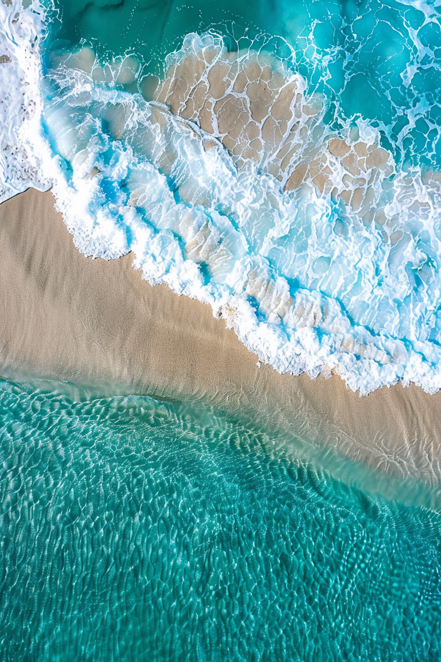 Aerial View of Ocean Shoreline