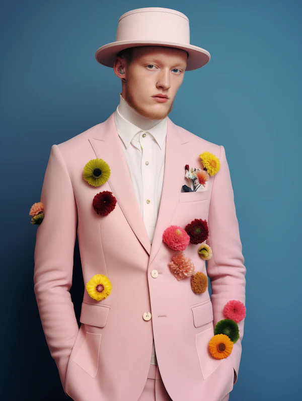 Floral Pink Suit Portrait