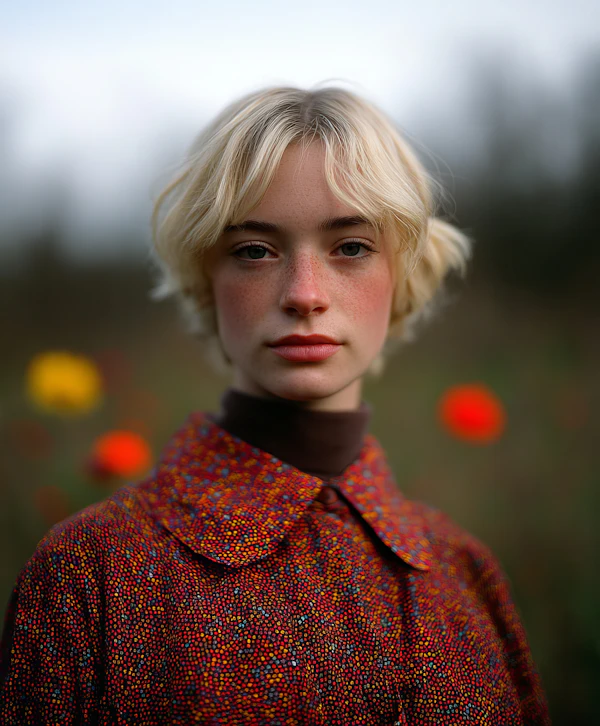 Serene Outdoor Portrait