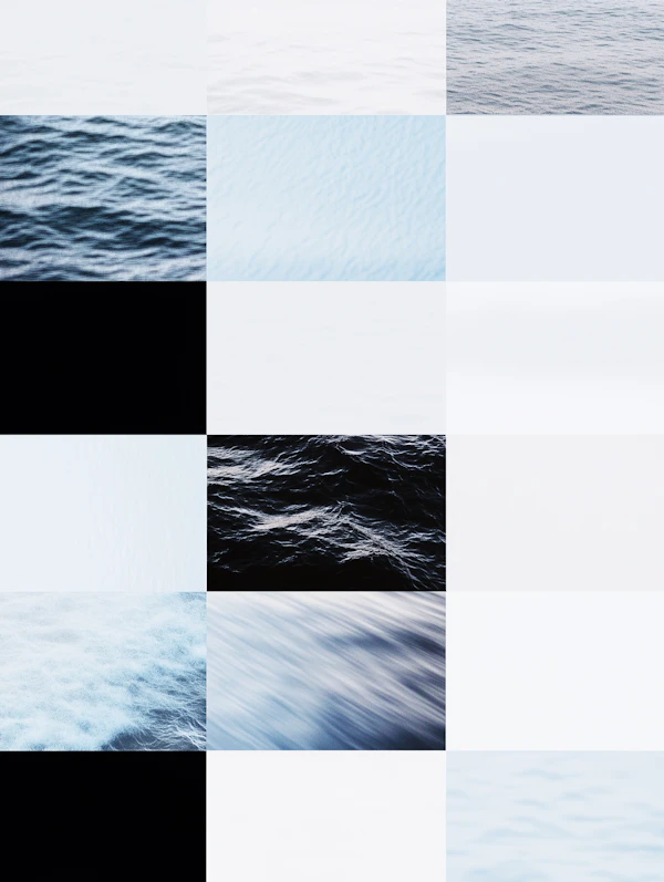 Water Texture Collage