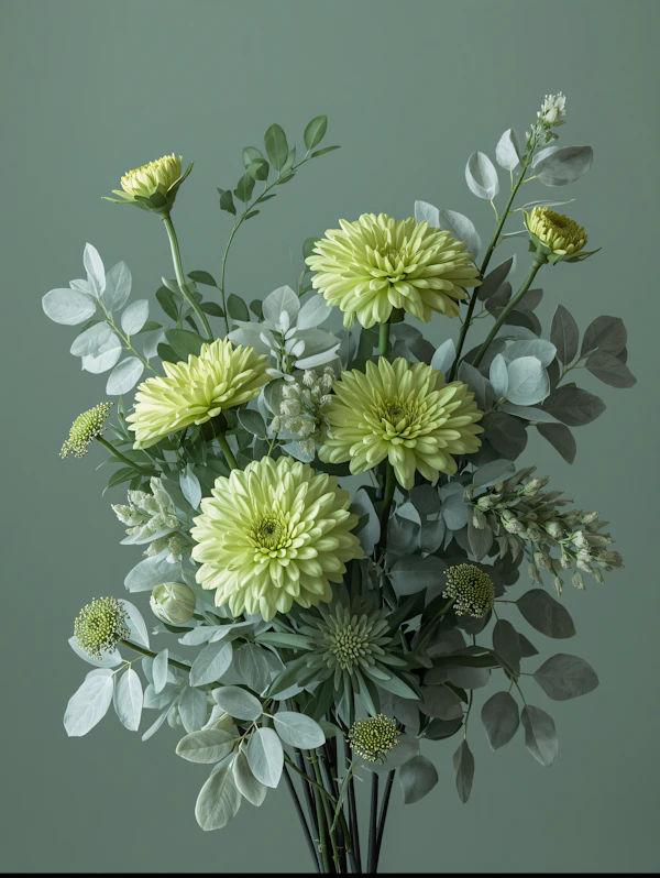 Green Floral Harmony