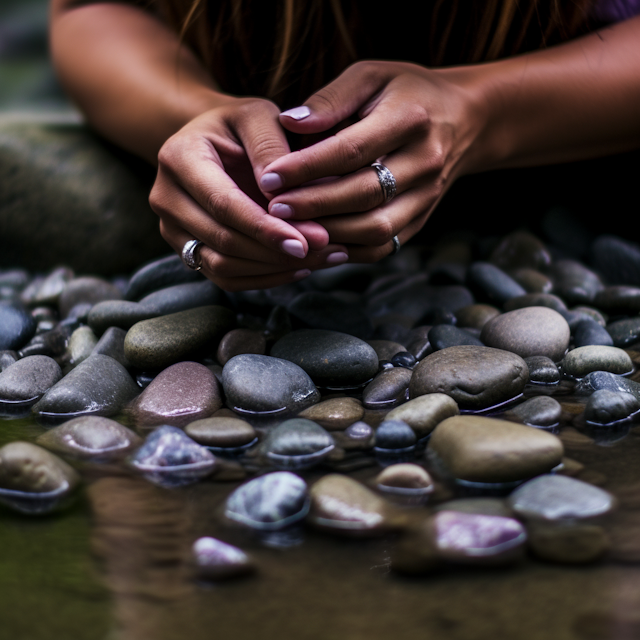 Tranquil Grasp of Nature's Palette