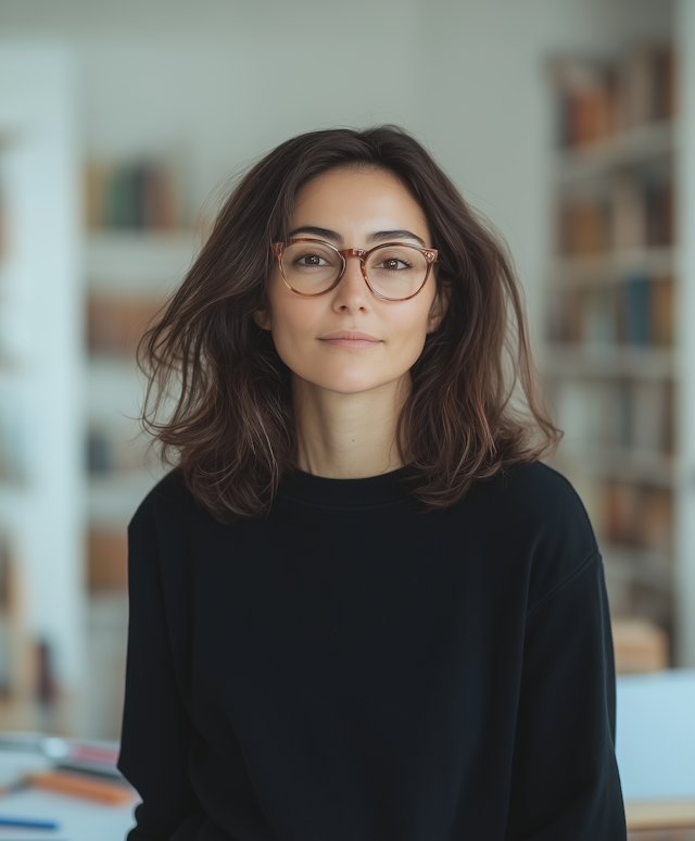 Portrait of a Woman in a Study