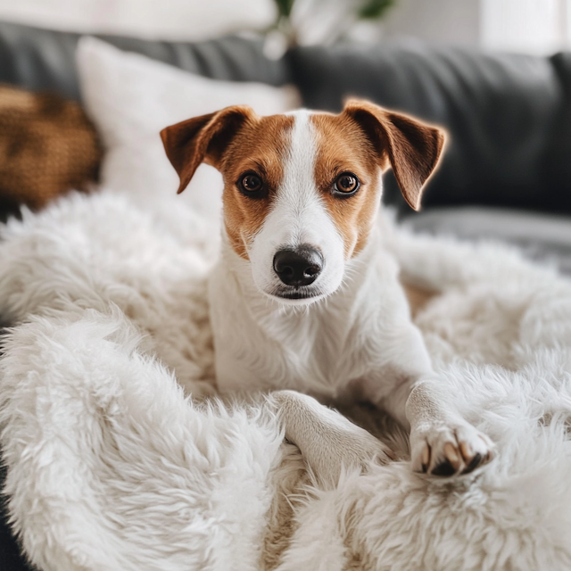 Cozy Jack Russell Terrier