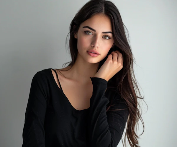 Portrait of a Contemplative Woman